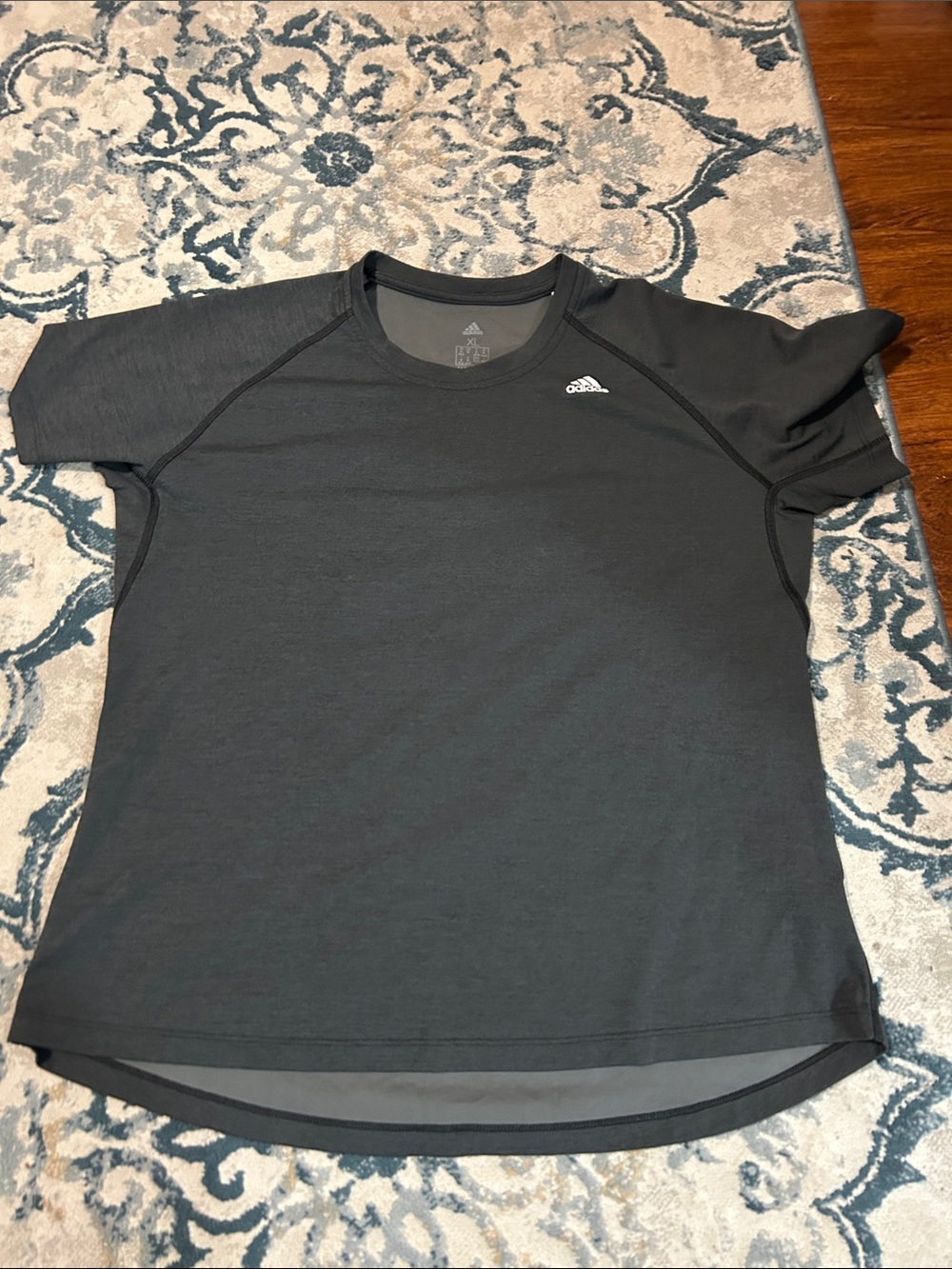 adidas Charcoal Athletic Short Sleeve Tee